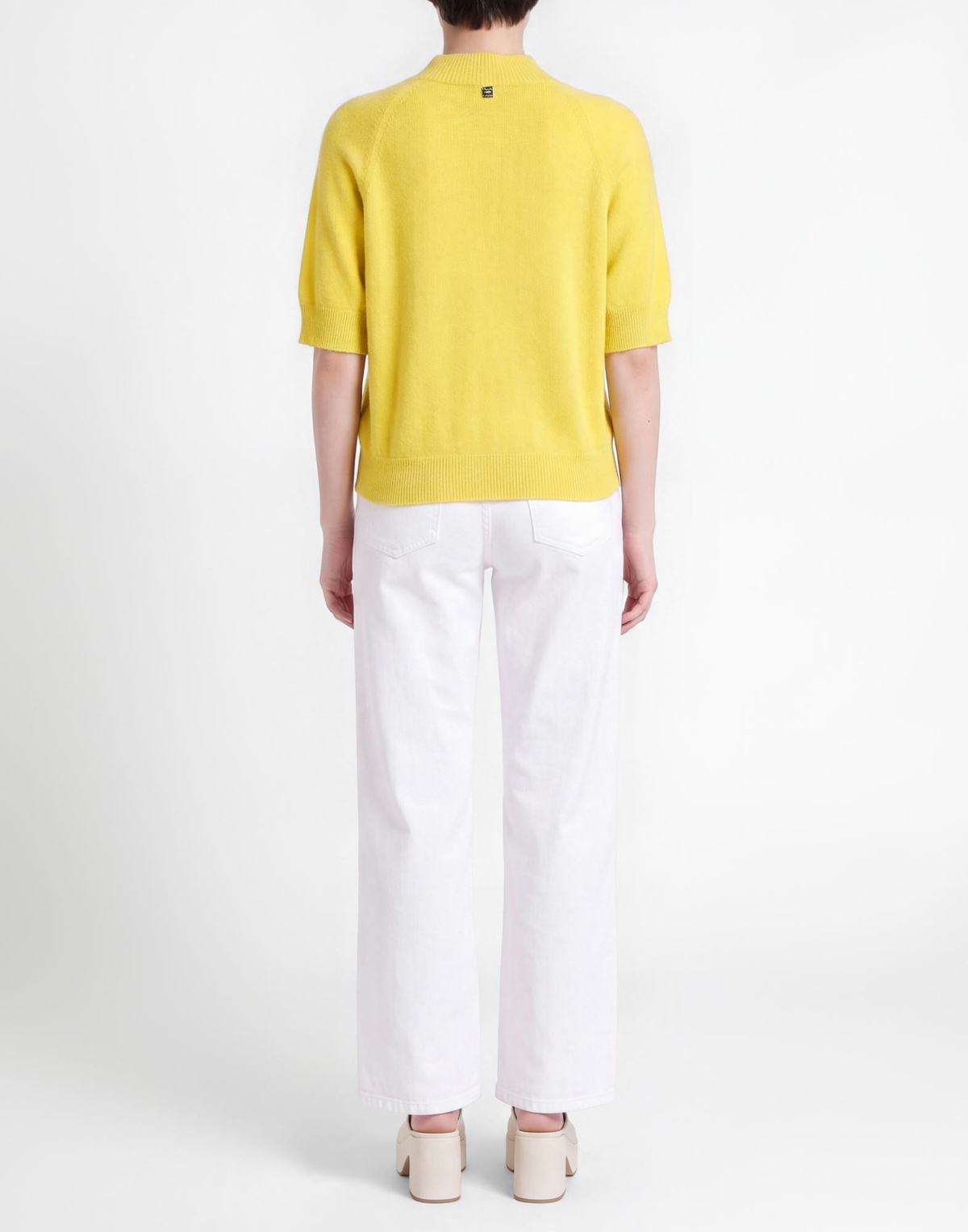 Manila Grace Womens Sweater in Yellow