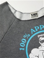 Y,IWO - Beach Printed Cotton-Blend Jersey T-Shirt - Gray
