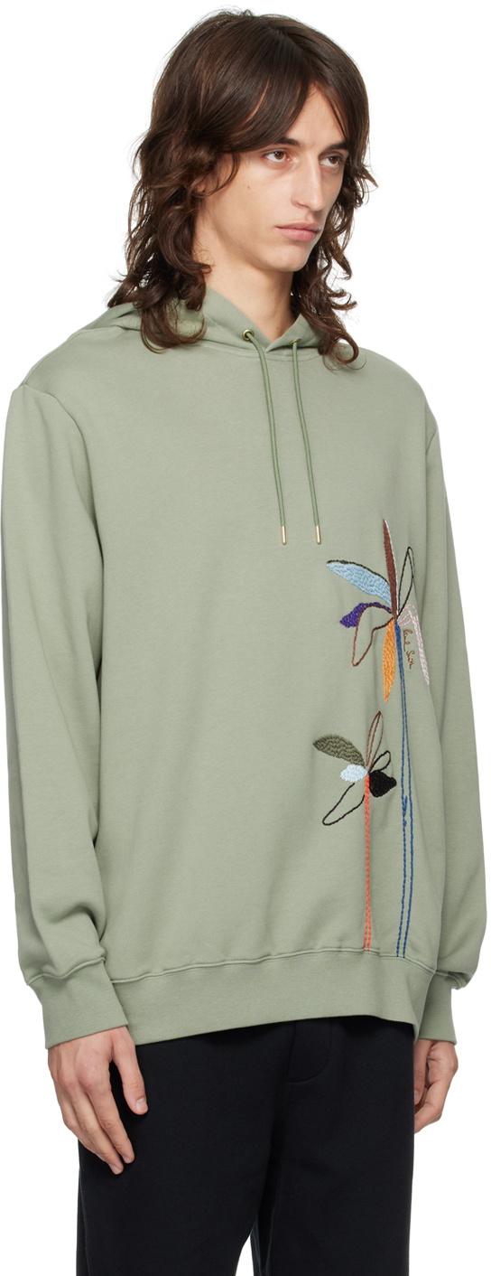 Paul Smith Green Embroidered Hoodie