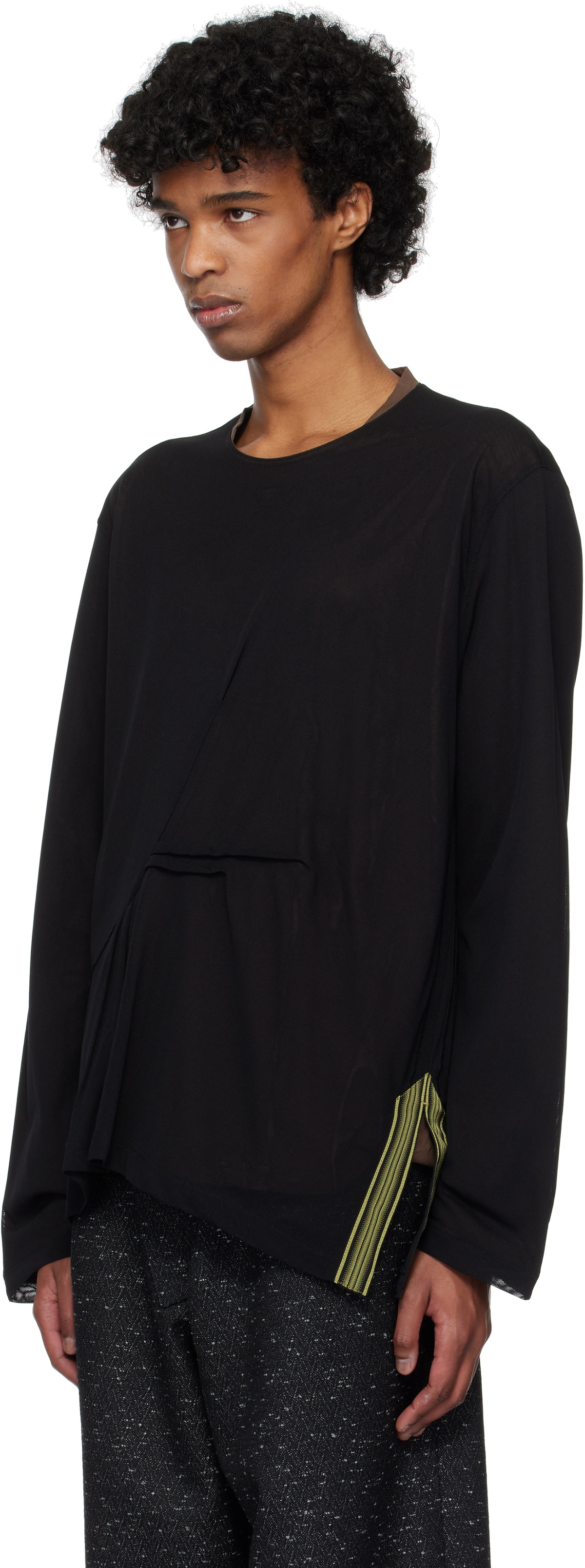 Kiko Kostadinov Black Inex Mesh T-shirt