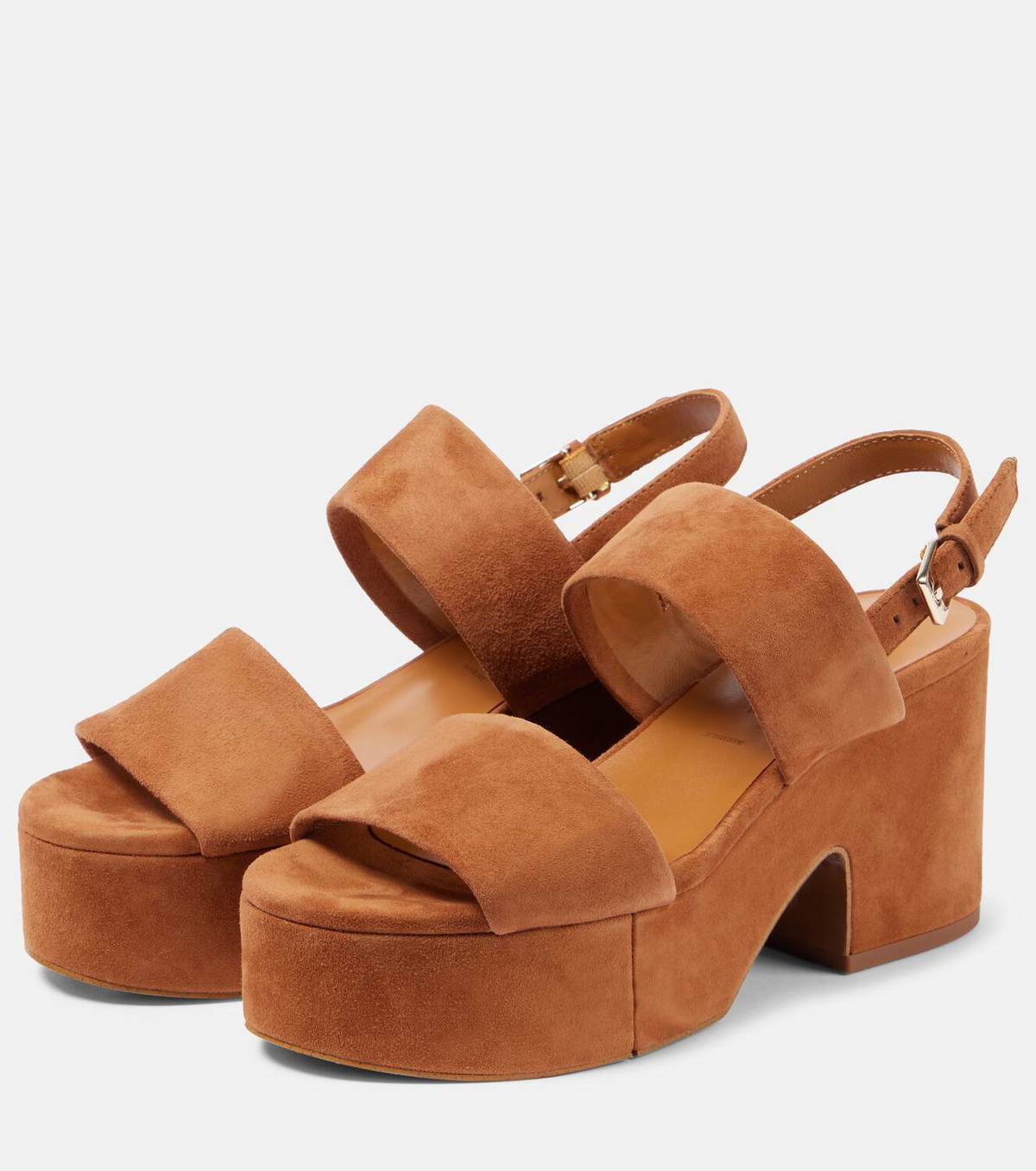 Clergerie Cora4 suede platform sandals