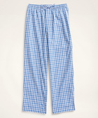 Brooks Brothers Men's Check Lounge Pants | Blue