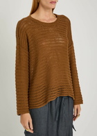 Eileen Fisher Open-knit Cotton Jumper Bronze