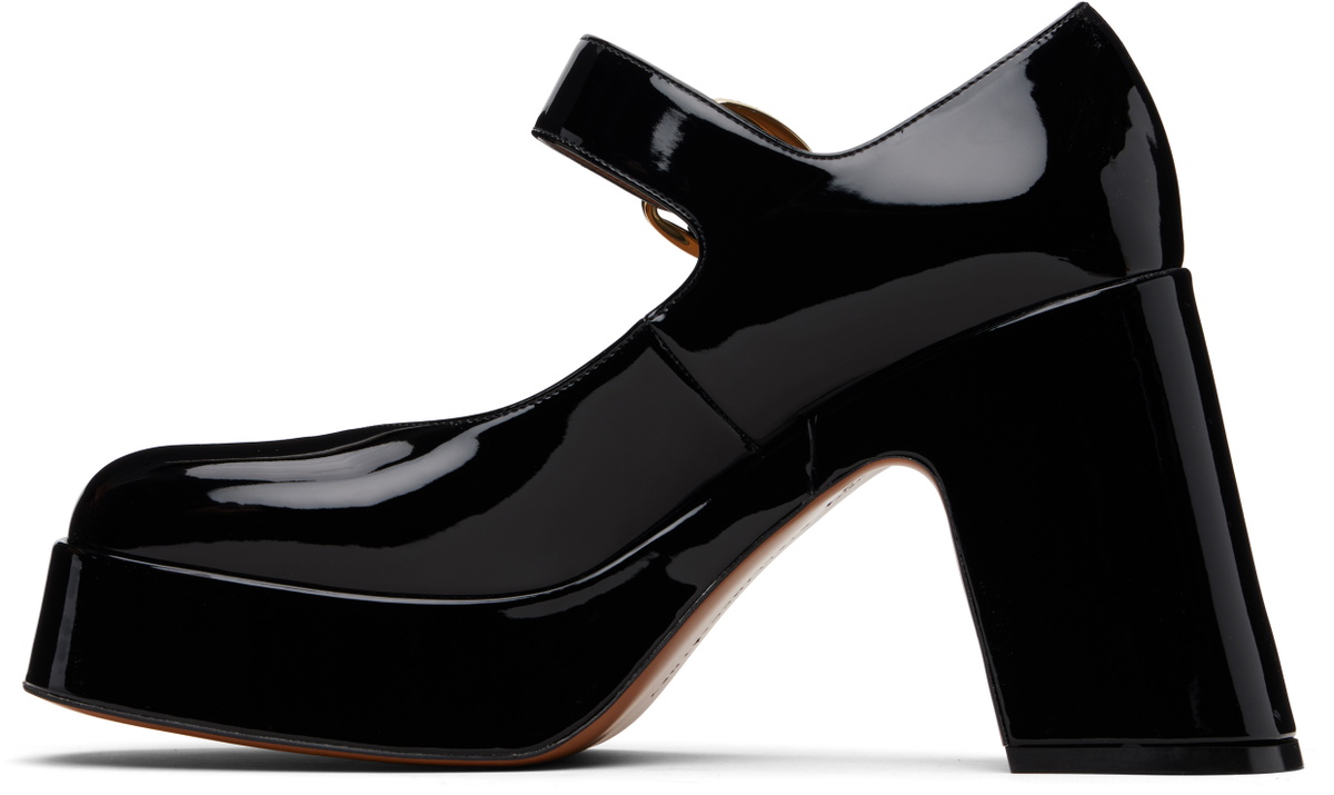 Stella McCartney Black Patent Mary Jane Heels