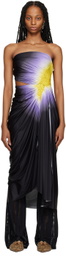 FAL-ASH Purple Signature Maxi Dress