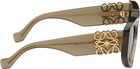 LOEWE Khaki Diamond Sunglasses