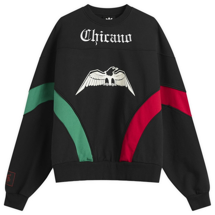 Photo: Adidas x Willy Chavarria Chicago Sweater in Black