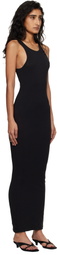Entire Studios Black Muscle Tank Midi Dress