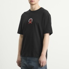 Air Jordan Men's Crew T-Shirt in Black/Infrared
