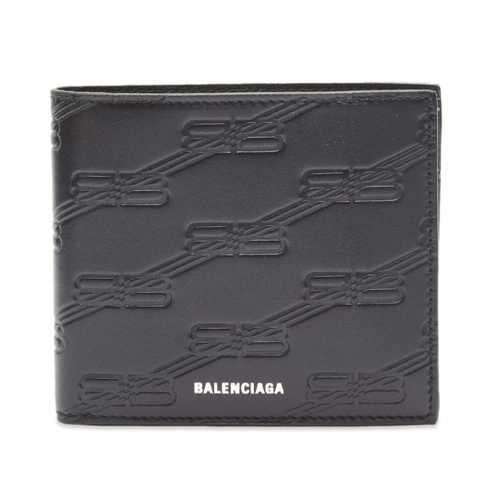 Photo: Balenciaga Men's BB Logo Billfold Wallet in Black