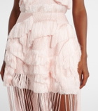 Xu Zhi Fringed midi skirt