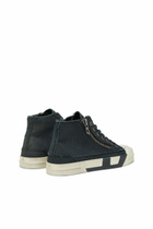 Diesel S-D-Verse - Sneakers in frayed canvas with D logo - Sneakers Mens in Black
