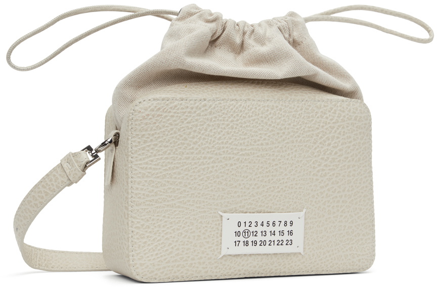 Maison Margiela Beige Logo Crossbody Bag