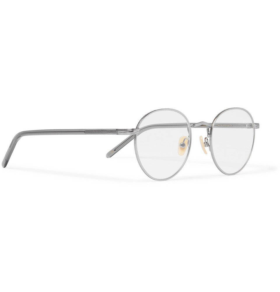 Moscot - Zis Round-Frame Acetate and Silver-Tone Optical Glasses - Men - Silver