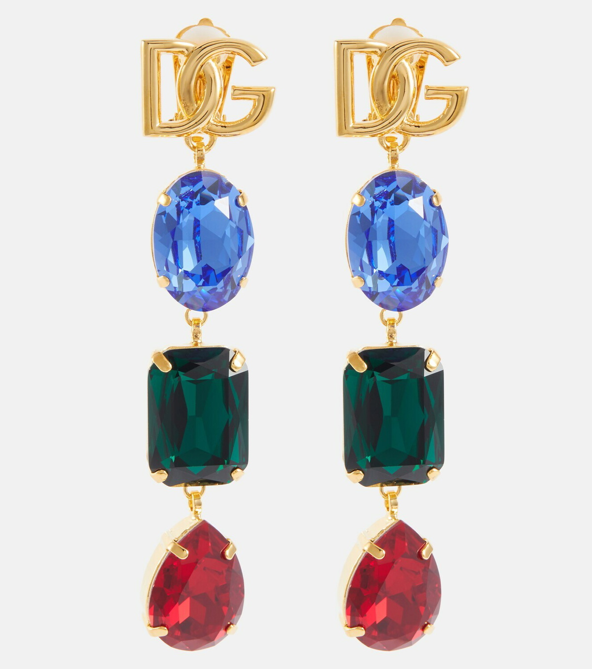 Dolce&Gabbana DG embellished drop earrings Dolce & Gabbana