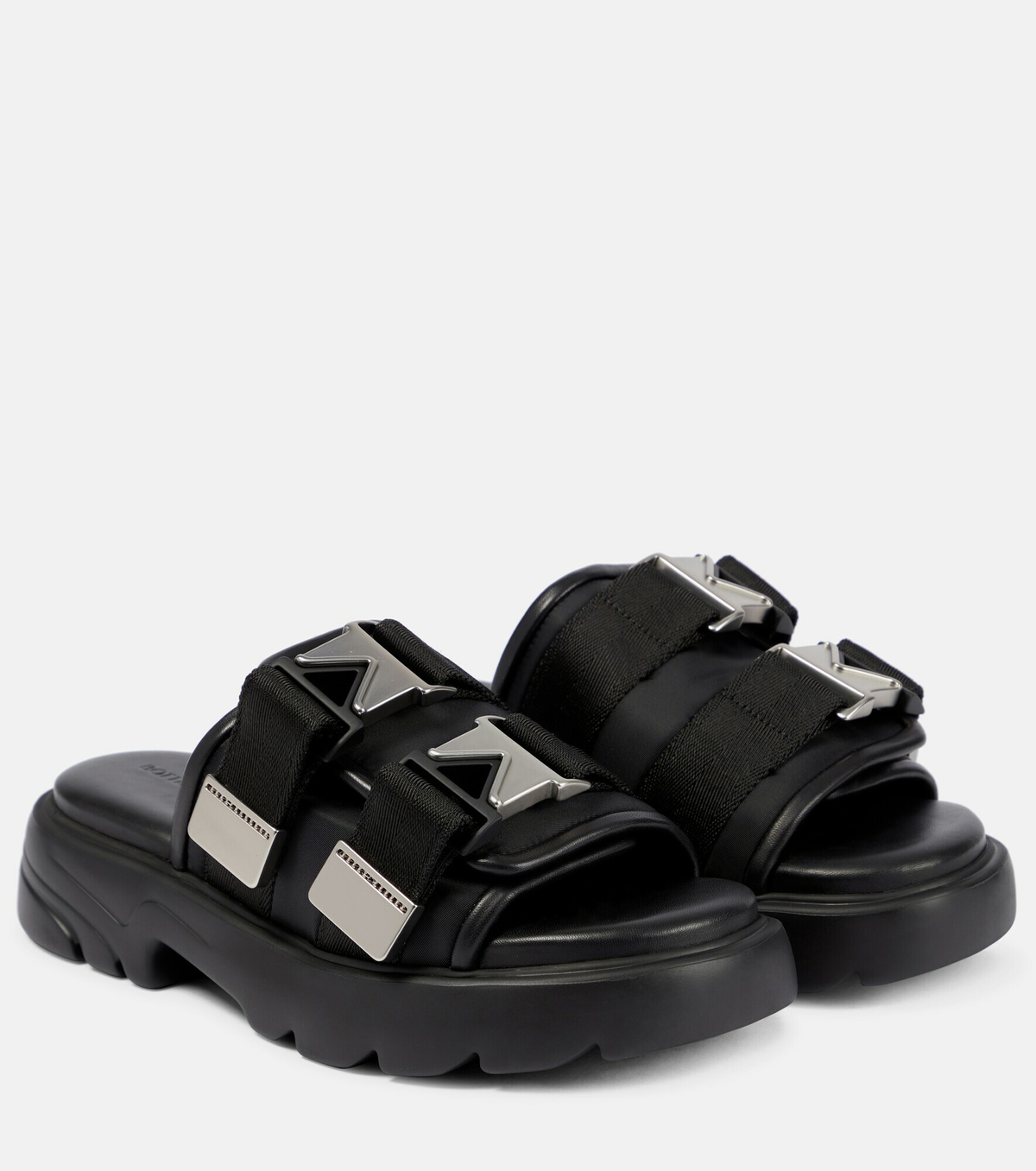 Bottega Veneta - Flash leather-trimmed sandals Bottega Veneta