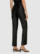 ALBERTA FERRETTI Tailored Satin Straight Pants