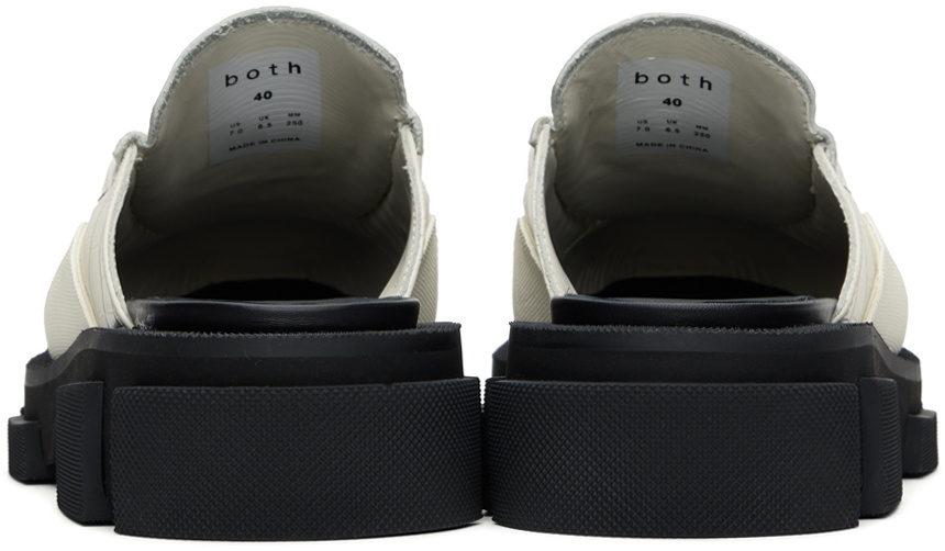 both White Gao Metal Logo Slip-On Loafers