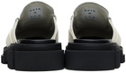 both White Gao Metal Logo Slip-On Loafers