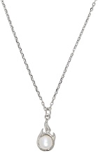 Alan Crocetti Silver & Pearl Spark Necklace