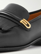 GUCCI - Fringed Leather Loafers - Black