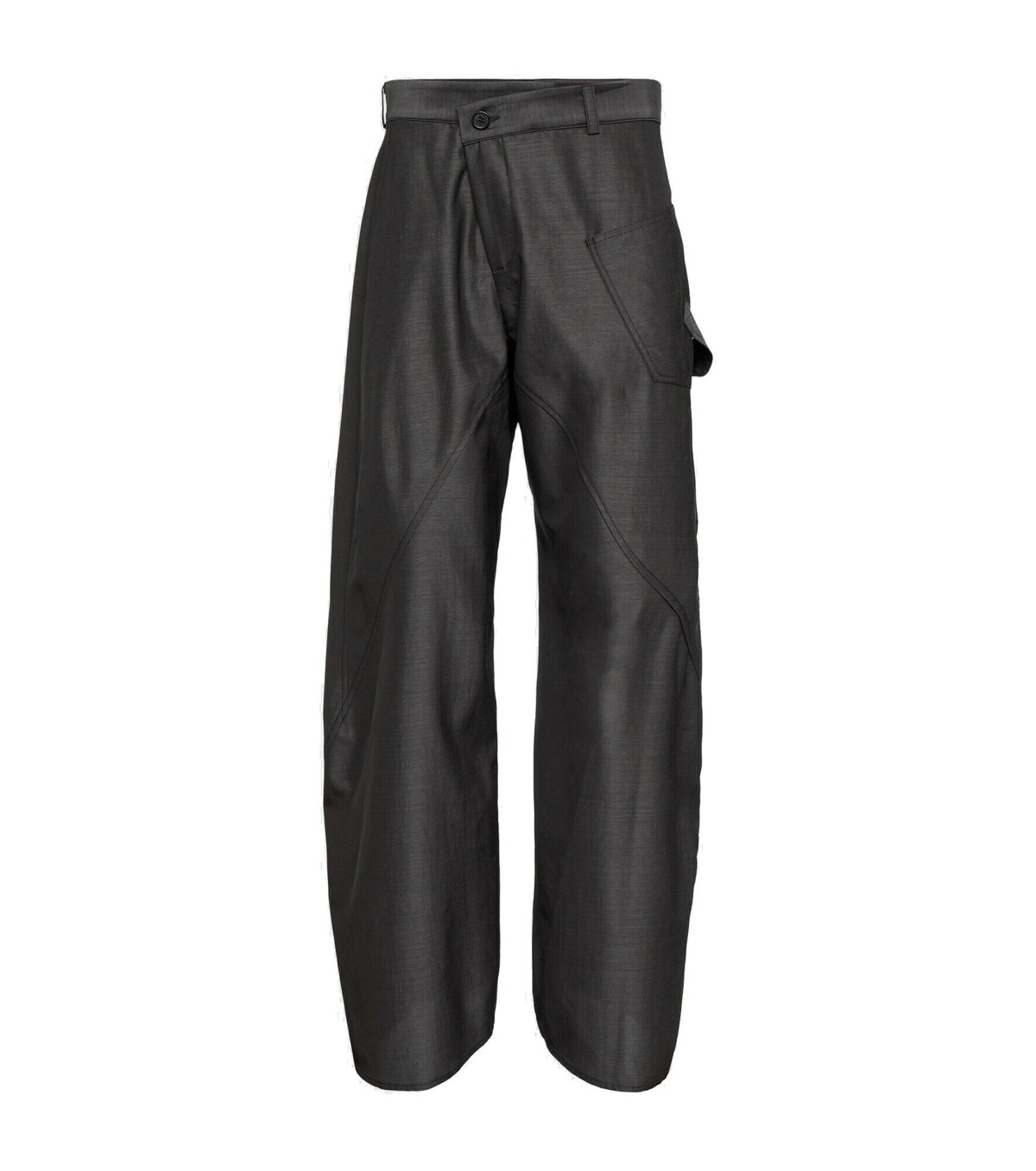 JW Anderson Twisted Seam cotton barrel-leg pants JW Anderson