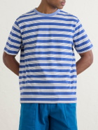Noah - Striped Cotton-Jersey T-Shirt - Blue