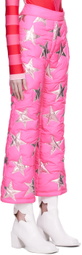 ERL Pink Embellished Puffer Trousers