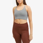 Girlfriend Collective Women's Float Cleo Halter Bralet Top in Heather Gravel