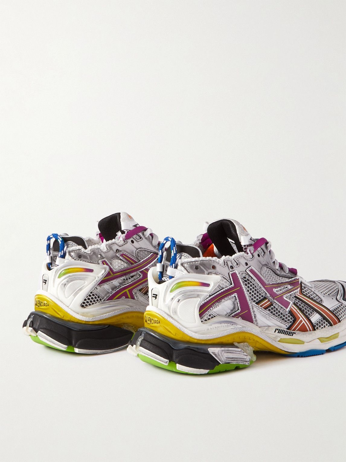 Balenciaga - Runner Nylon, Mesh and Rubber Sneakers - Multi