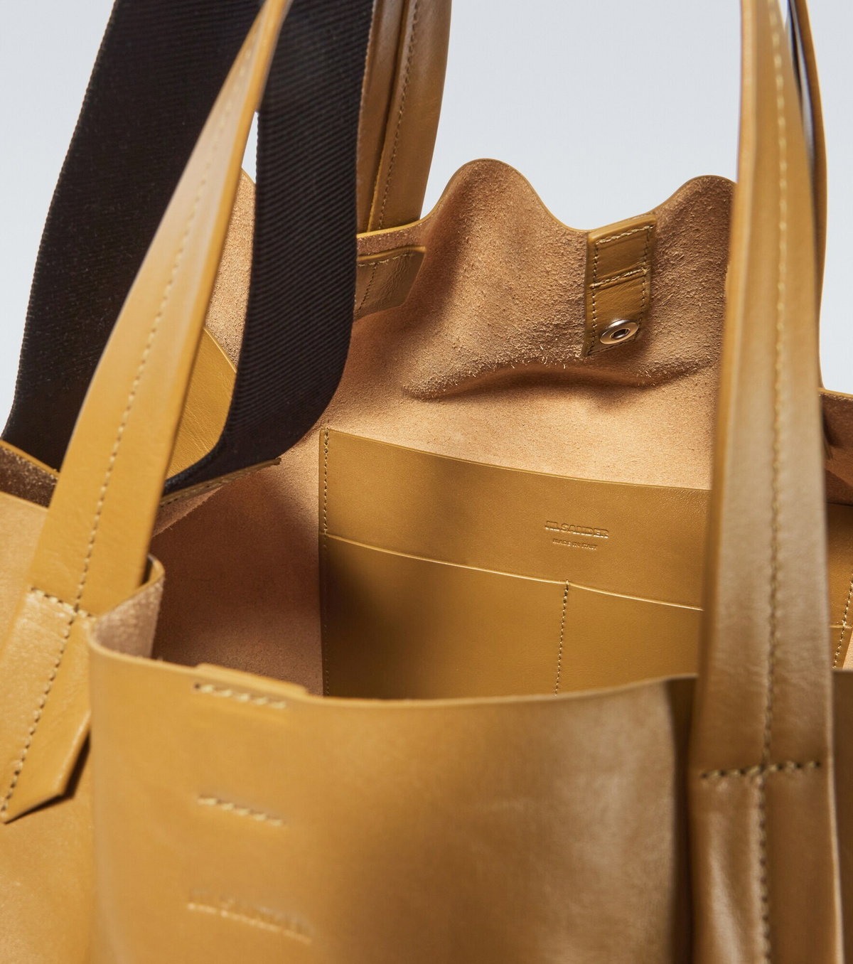 Pre-loved] Jil Sander Patent Leather Tote Bag - Burgundy