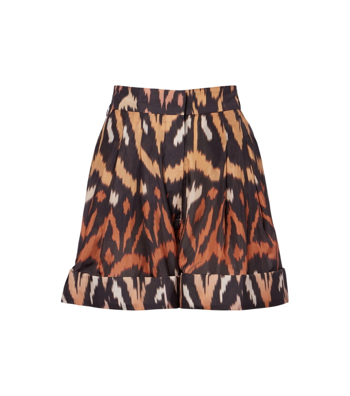Photo: Zimmermann Aster printed silk habutai shorts