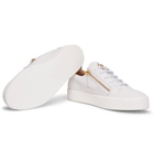 Giuseppe Zanotti - Logoball Snake-Effect Leather Sneakers - Men - White