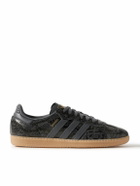 adidas Originals - Samba OG Snake-Effect Leather Sneakers - Black