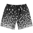 Purple Brand Men's All Round Patterned Short in Black