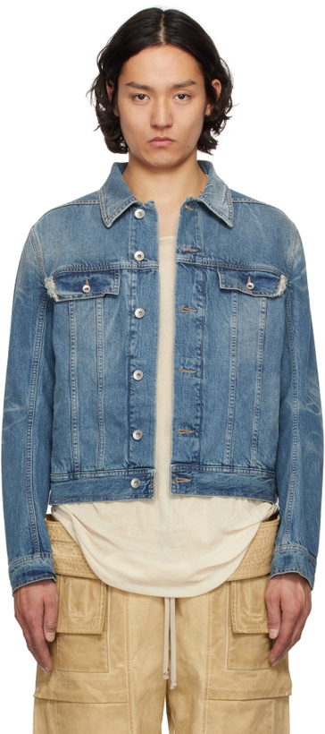 Photo: Rick Owens DRKSHDW Indigo Hollywood Trucker Denim Jacket