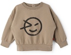 Wynken Baby Taupe Fleece Logo Sweatshirt