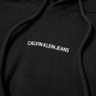 Calvin Klein Men's Micro Branding Hoody in Black