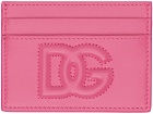Dolce & Gabbana Pink Embossed Card Holder
