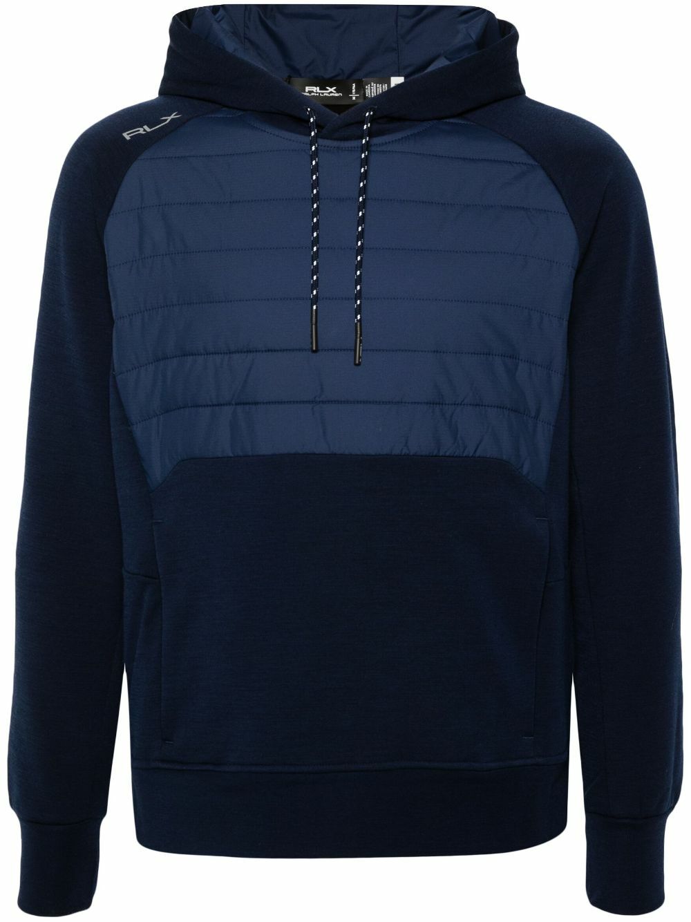 RLX Ralph Lauren Blue Hybric Panelled Hoodie