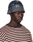 NEEDLES Indigo Jacquard Denim Bucket Hat