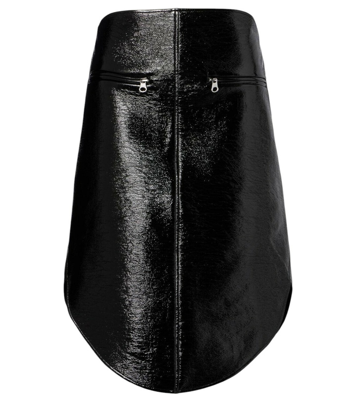 Photo: Courrèges Faux leather midi skirt