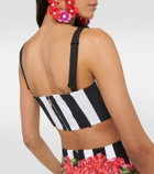 Dolce&Gabbana Portofino striped corset top