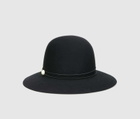 Borsalino Emi Alessandria Brushed Felt With Pearls Elastic Hatband Rollable