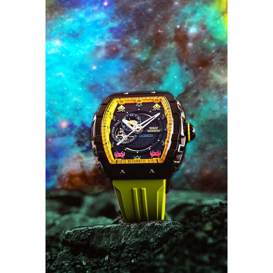 Nubeo Magellan Black Dial Mens Watch NB-6047-SI-01