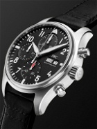 IWC Schaffhausen - Pilot's Automatic Chronograph 41mm Stainless Steel and Leather Watch, Ref. No. IWIW388111
