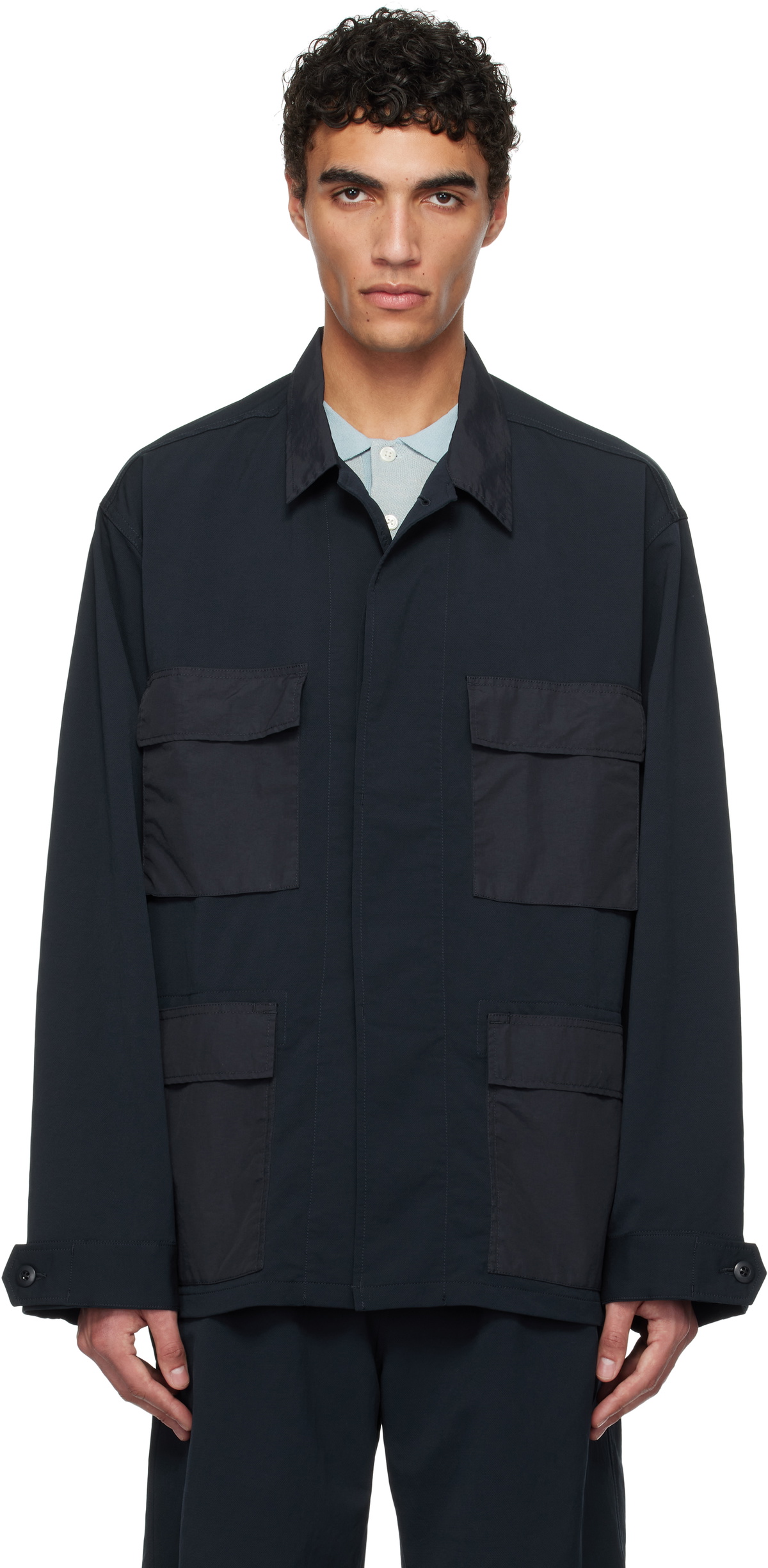 nanamica Navy ALPHADRY Utility Jacket Nanamica