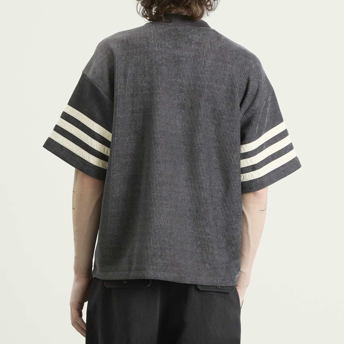 Adidas Men's Knit Firebird Jersey in Utility Black