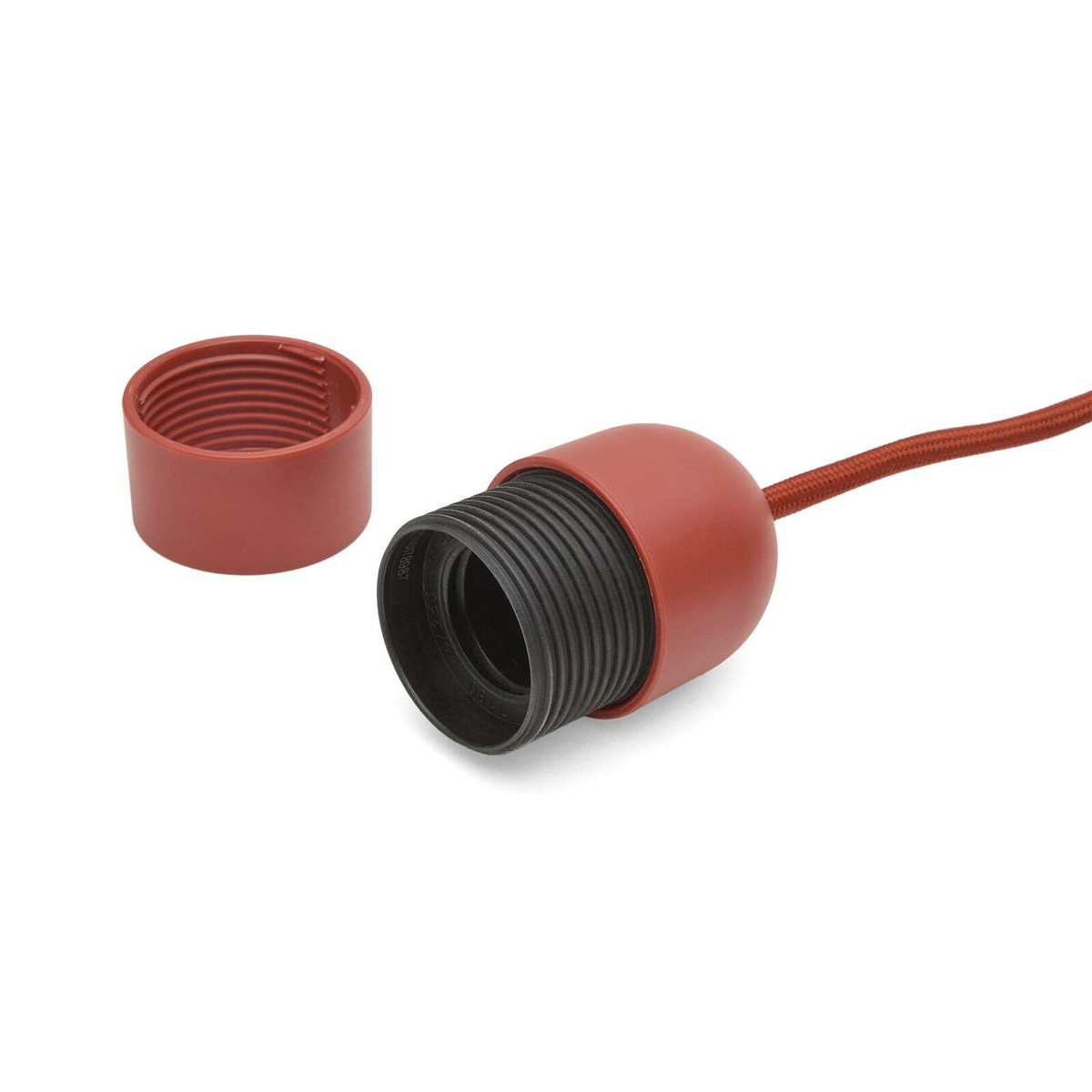 HAY Common Table Lamp Cord Set in Rusty Red 