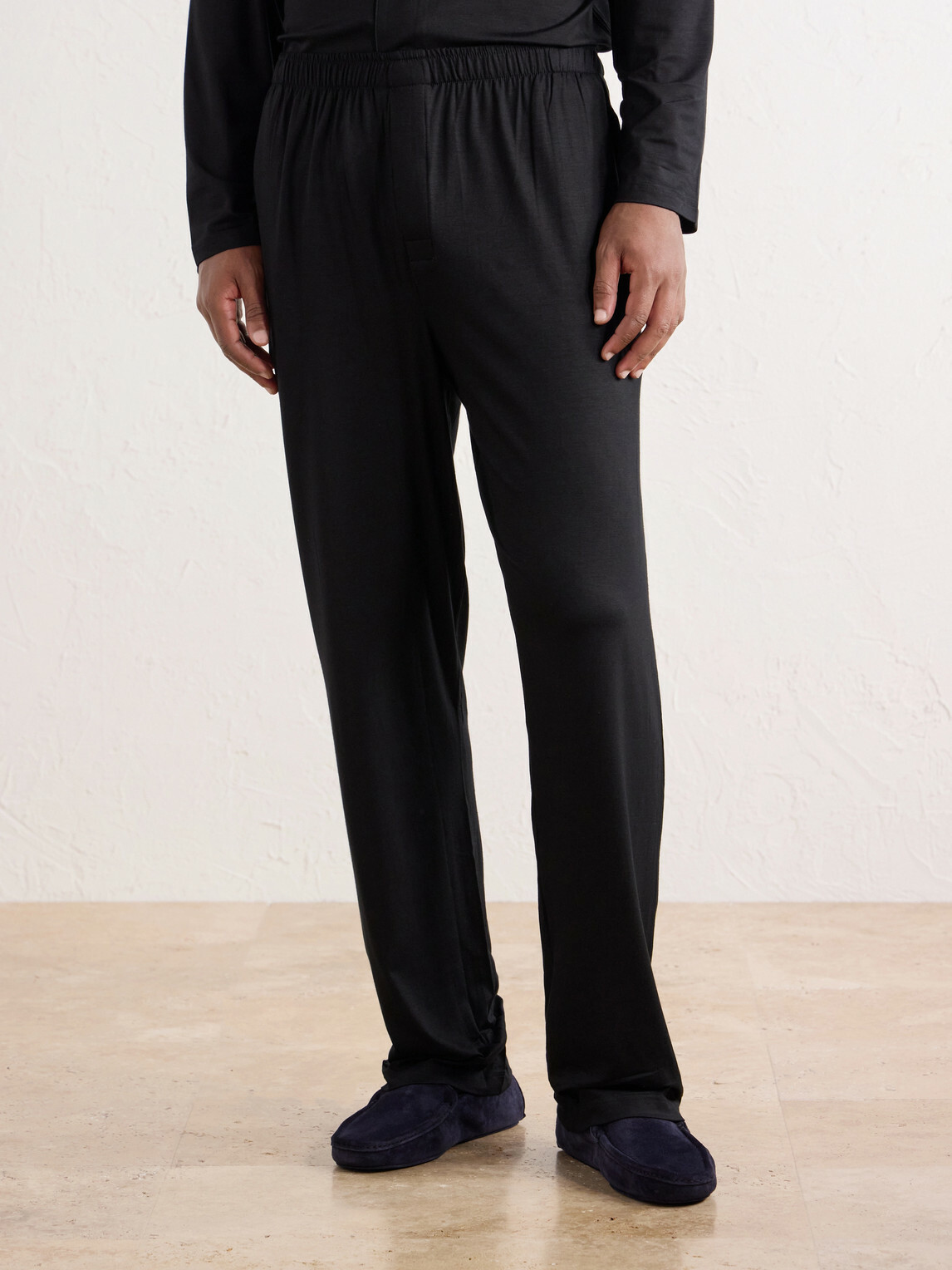 Derek Rose - Basel 1 Stretch-Modal Jersey Pyjama Set - Black